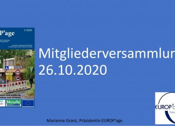 Mitgliederversammlung 26.10.2020 – Präsentation Marianne Granz