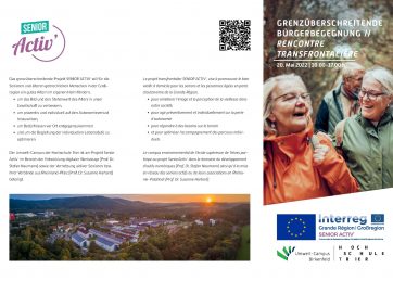 Flyer zur Bürgerbegegnung der Großregion am 20. Mai in Birkenfeld