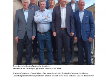 Seniorenrat der Großregion gegründet – Saarland mit dabei