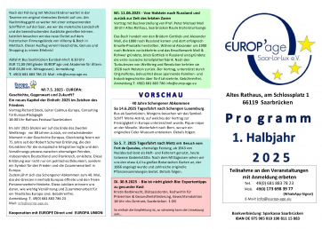 EUROP’age Programm 2025 liegt vor